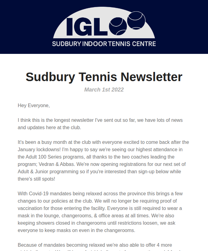 March Newsletter: So Many Updates masthead